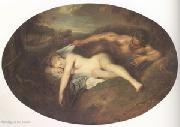 Jean-Antoine Watteau Jupiter and Antiope (mk05) china oil painting reproduction